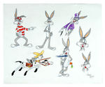 BUGS BUNNY MODEL SHEET BY WARNER BROS. ANIMATOR VIRGIL ROSS.