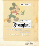 "LITTLE MAN OF DISNEYLAND" LITTLE GOLDEN BOOK WITH ORIGINAL ART.