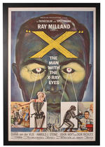 “THE MAN WITH THE X-RAY EYES” FRAMED MOVIE POSTER.