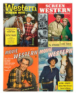 WESTERN MOVIE MAGAZINES WITH GENE AUTRY/ROY ROGERS/JOHN WAYNE/ALAN LADD ETC.