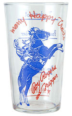 "ROY ROGERS AND TRIGGER" GLASS.