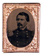 MC CLELLAN IN UNIFORM 1864 TINTYPE.