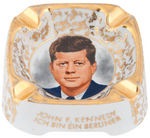 "JOHN F. KENNEDY ICH BIN EIN BERLINER" HIGH QUALITY BAVARIAN CHINA ASHTRAY.