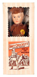 "DAVY CROCKETT INDIAN FIGHTER KING OF THE WILD WEST" DOLL IN BOX.