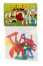 MARVEL COMICS "SUPER HEROES" GULLIVER BAGGED FIGURES.