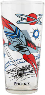 "BATTLE OF THE PLANETS - PHOENIX" PROTOTYPE PEPSI DRINKING GLASS.