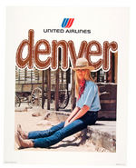 “UNITED AIRLINES/WESTERN AIRLINES” 1970'S POSTER TRIO.