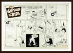 "THE CAPTAIN AND THE KIDS" KATZENJAMMER SUNDAY PAGE ORIGINAL ART.