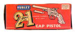 "HUBLEY TWO GUNS IN ONE CAP PISTOL" BOXED.