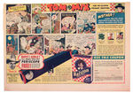 TOM MIX "RALSTON STRAIGHT SHOOTERS" BLUE VARIETY PREMIUM PERISCOPE WITH MAILER/INSTRUCTIONS/AD.