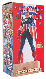 GOLDEN AGE CAPTAIN AMERICA STATUE WITH RED SKULL AND BUCKY MINI-BUSTS BY BOWEN.