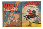 "BUGS BUNNY/RED RYDER" FAST-ACTION BOOK PAIR.