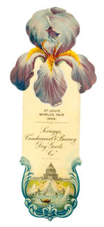 "ST. LOUIS WORLD'S FAIR 1904" SUPERBLY COLORED CELLULOID BOOKMARK.