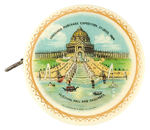 "LOUISIANA PURCHASE EXPOSITION, ST. LOUIS, 1904" GORGEOUS CELLULOID TAPE MEASURE.