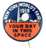 RARE PROMOTIONAL BUTTON PROMOTING THE USE OF BUTTONS.