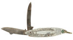 SMALL ALUMINUM ENCASED POCKETKNIFE FROM "ST. LOUIS 1904."