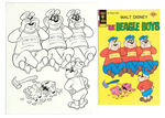 "THE BEAGLE BOYS" #31 ORIGINAL COMIC BOOK COVER ART.