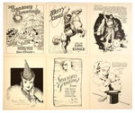 1939 KING FEATURES SYNDICATE PROMOTIONAL COMIC STRIP CHARACTER CHRISTMAS CARDS SET.