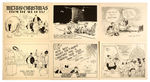 1939 KING FEATURES SYNDICATE PROMOTIONAL COMIC STRIP CHARACTER CHRISTMAS CARDS SET.