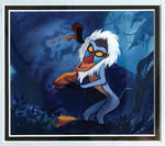 "THE LION KING" RAFIKI COLOR KEY ORIGINAL ARTWORK.