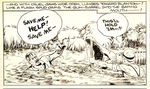 "TIM TYLER'S LUCK" SUNDAY STRIP ORIGINAL ART.