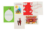 WALT DISNEY STUDIO 1970s-1980s CHRISTMAS CARD LOT.