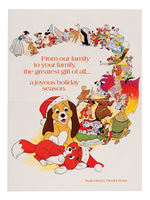 WALT DISNEY STUDIO 1970s-1980s CHRISTMAS CARD LOT.