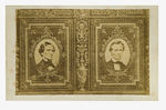 CARTE DE VISITE OF JEFFERSON DAVIS PRESIDENT OF THE CONFEDERACY AND LINCOLN PRESIDENT OF THE USA.