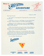 “MACY’S SUPERMAN ADVENTURE” CONTESTANT PARTICIPANT’S LETTER.