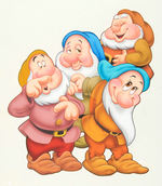 THE SEVEN DWARFS 1980s PROMOTIONAL ORIGINAL PAINTINGS PAIR.