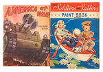 WWII CHILDRENS COLOR/PAINT/CUT-OUT BOOKS.