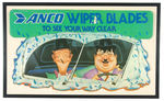 LAUREL AND HARDY "ANCO WIPER BLADES" FRAMED VACUFORM SIGN.