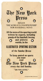 NEW YORK CITY EARLY 1900s CELLULOID BASEBALL NOVELTIES.