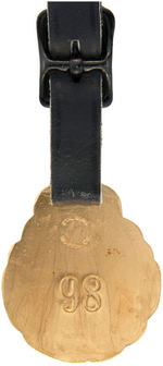 “ST. LOUIS BROWNS BASEBALL CLUB” HEAVY BRASS WATCH FOB WITH THEIR LOGO.