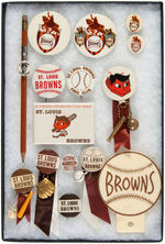 ST. LOUIS BROWNS EXTENSIVE COLLECTION C. 1936-1953.