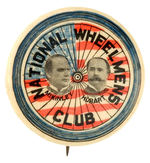 "NATIONAL WHEELMENS CLUB McKINLEY/HOBART" RARE JUGATE HAKE #282.