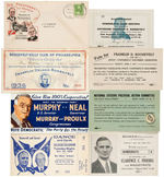 LOT OF 14 PIECES OF FRANKLIN D. ROOSEVELT EPHEMERA.