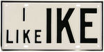 PAIR OF LICENSE PLATE ATTACHMENTS "I LIKE IKE" AND "I'M FOR STEVENSON".