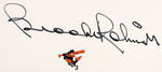 BALTIMORE ORIOLES LEGENDS SIGNED TRIO - CAL RIPKEN JR., JIM PALMER & BROOKS ROBINSON.