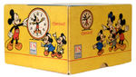 "MICKEY MOUSE INGERSOLL" BOXED ALARM CLOCK WITH ADVERTISEMENT.