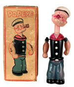 "POPEYE" CELLULOID WIND-UP WITH BOX.