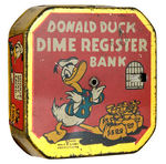 "DONALD DUCK DIME REGISTER BANK."