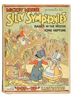 "MICKEY MOUSE PRESENTS HIS SILLY SYMPHONIES POP-UP" HARDCOVER.