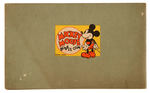 "MICKEY MOUSE" SERIES 1 GUM CARD SET WITH FIRST VERSION CARD ALBUM.