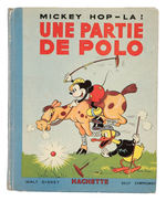 MICKEY'S POLO TEAM RARE FRENCH HARDCOVER POP-UP BOOK BY HACHETTE.