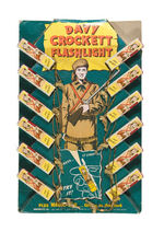 "DAVY CROCKETT FLASHLIGHT" STORE DISPLAY.