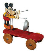 MICKEY MOUSE FOLK ART PULL TOY.
