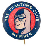 "THE PHANTOM'S CLUB MEMBER" BEAUTIFUL AUSTRALIAN CLUB BUTTON.