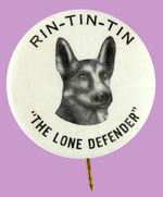 "RIN-TIN-TIN MASCOT SERIAL" EARLY BUTTON FROM HAKE COLLECTION & CPB.