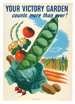 "VICTORY GARDEN" WORLD WAR II POSTER PAIR.